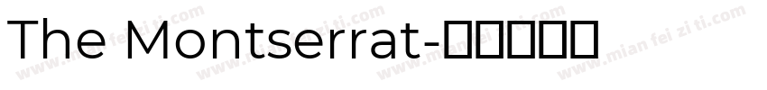 The Montserrat字体转换